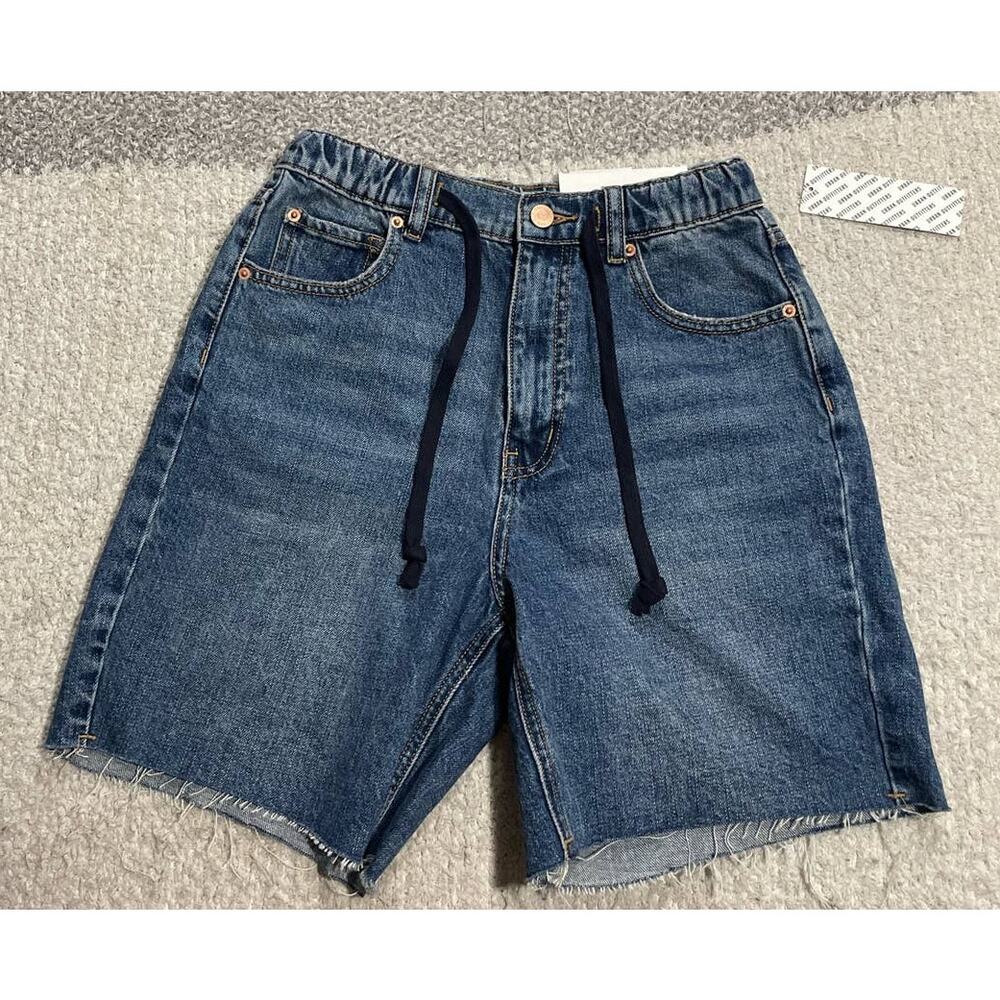 NWT Urban Outfitters BDG Jean Shorts Womens XS Denim Pull On Baggy Short MSRP$65